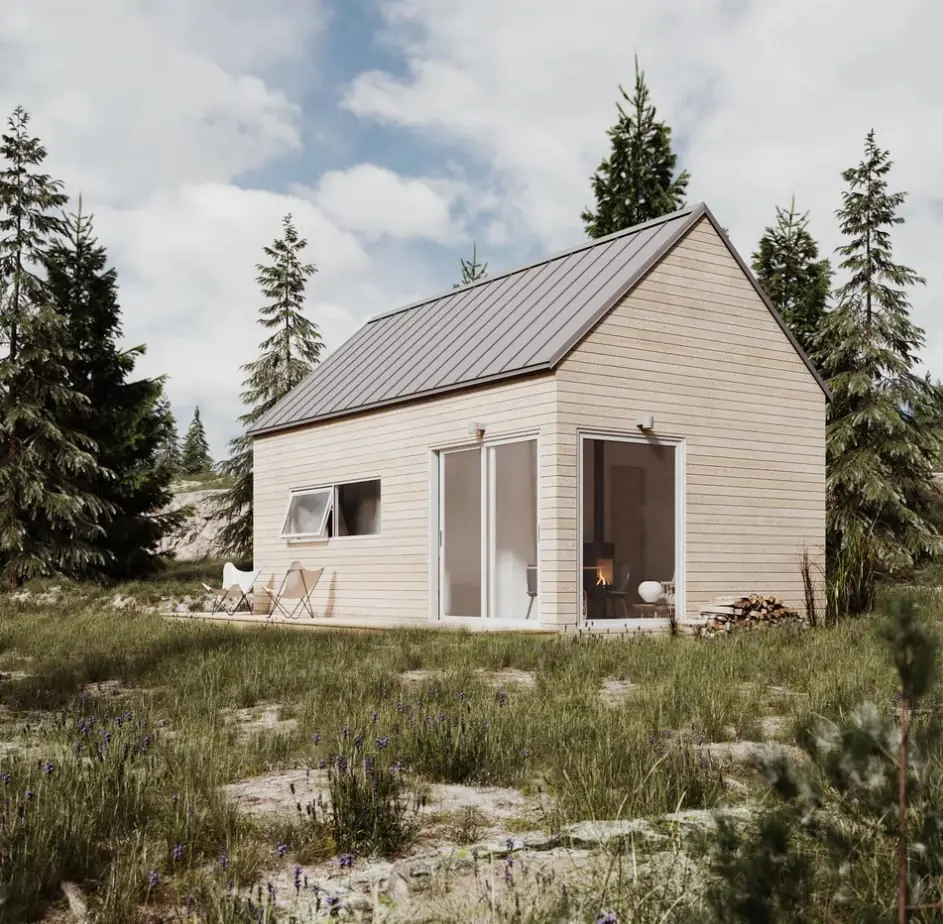 The Coaster — bungalow plan rendering