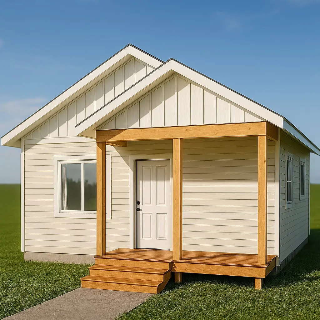 The Teton — bungalow plan rendering