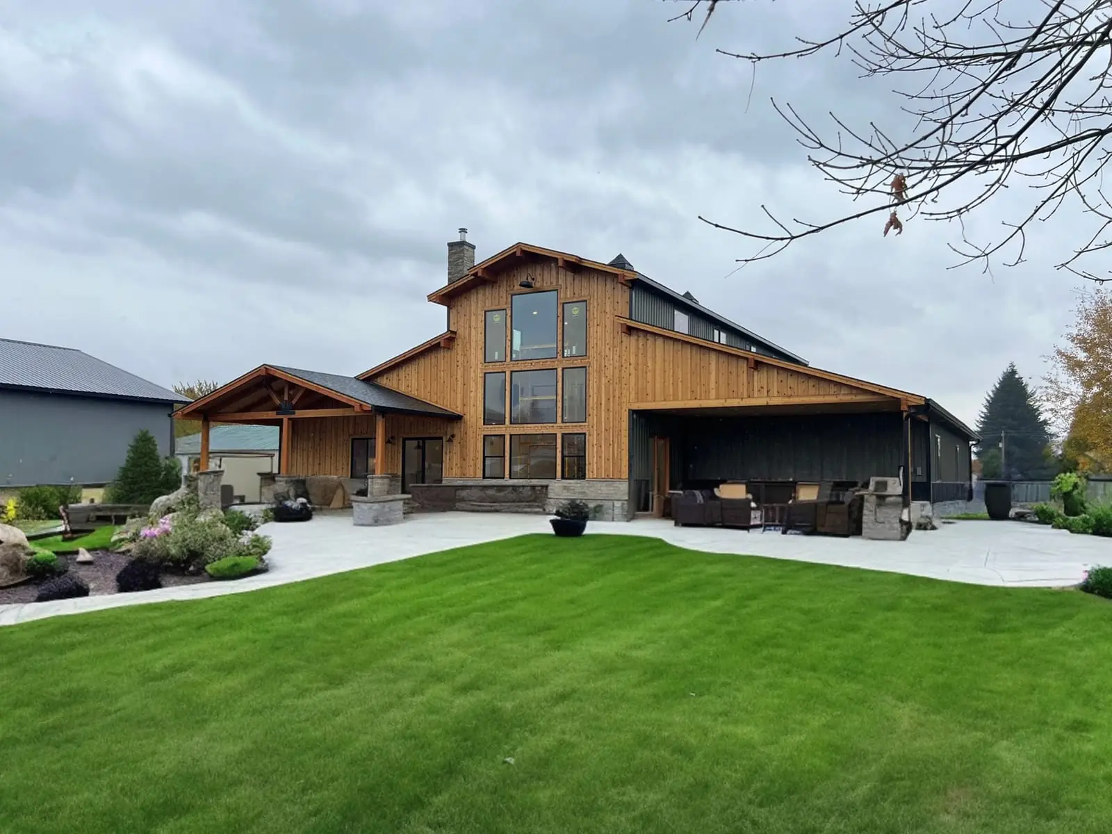 The Timberline — barndominium plan rendering